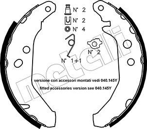 Metelli 53-0117K - Komplet kočnica, bubanj kočnice www.molydon.hr