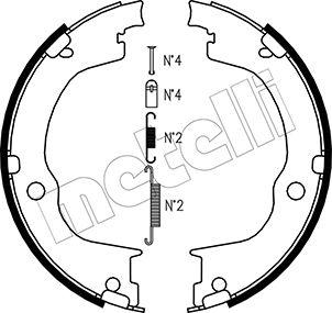 Metelli 53-0317K - Komplet kočionih obloga, rucna kočnica www.molydon.hr