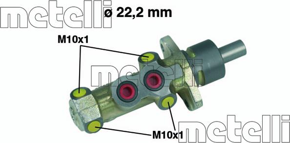 Metelli 05-0233 - Glavni kočioni cilindar www.molydon.hr