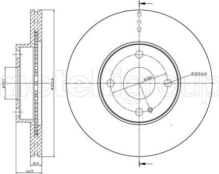 Metelli 23-0999 - Kočioni disk www.molydon.hr