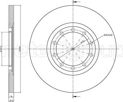 Metelli 23-0998C - Kočioni disk www.molydon.hr