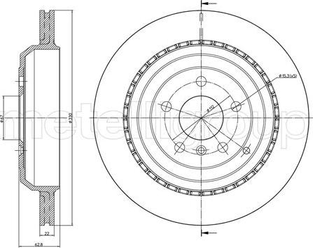 Metelli 23-0964C - Kočioni disk www.molydon.hr