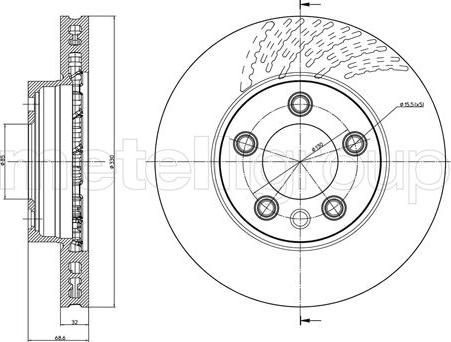 Metelli 23-0919C - Kočioni disk www.molydon.hr