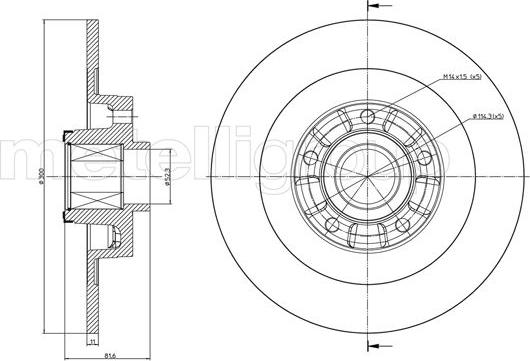 Metelli 23-0980 - Kočioni disk www.molydon.hr