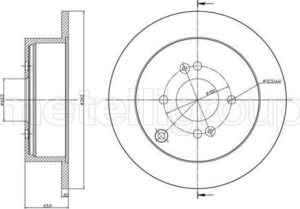 Metelli 23-0931C - Kočioni disk www.molydon.hr