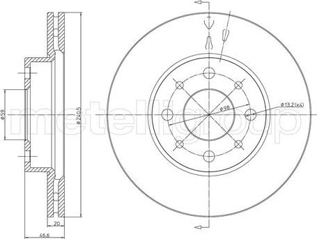 Metelli 23-0496 - Kočioni disk www.molydon.hr