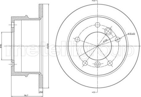 Metelli 23-0491 - Kočioni disk www.molydon.hr