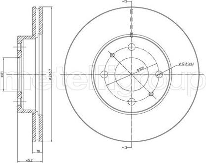 Metelli 23-0456 - Kočioni disk www.molydon.hr