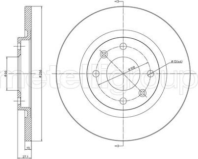 Metelli 23-0401C - Kočioni disk www.molydon.hr