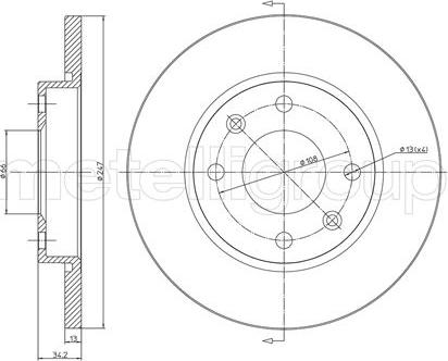 Metelli 23-0486C - Kočioni disk www.molydon.hr