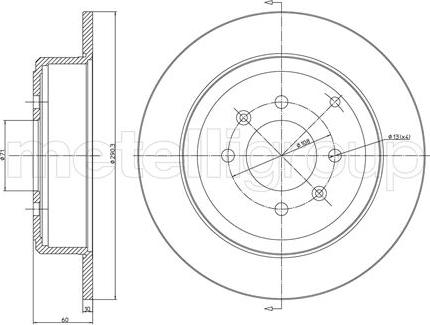 Metelli 23-0431C - Kočioni disk www.molydon.hr