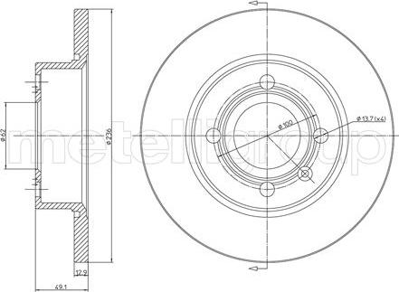 Metelli 23-0471 - Kočioni disk www.molydon.hr