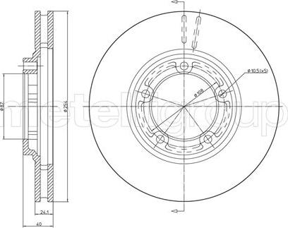 Metelli 23-0596 - Kočioni disk www.molydon.hr