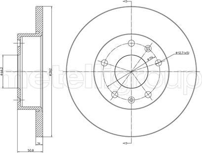 Metelli 23-0544C - Kočioni disk www.molydon.hr