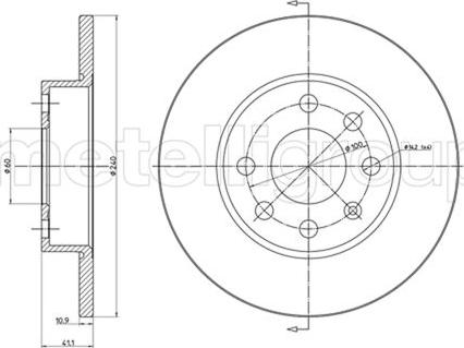 Metelli 23-0568C - Kočioni disk www.molydon.hr