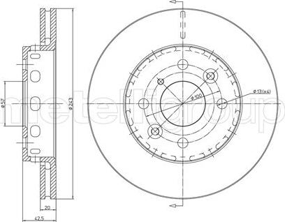 Metelli 23-0504 - Kočioni disk www.molydon.hr