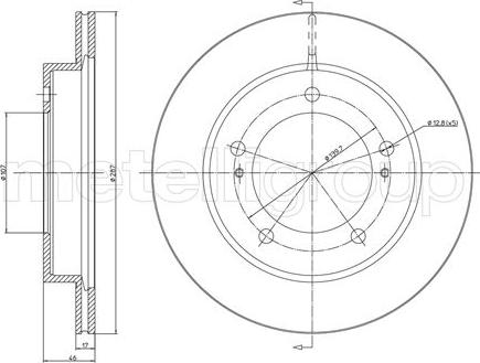 Metelli 23-0501 - Kočioni disk www.molydon.hr