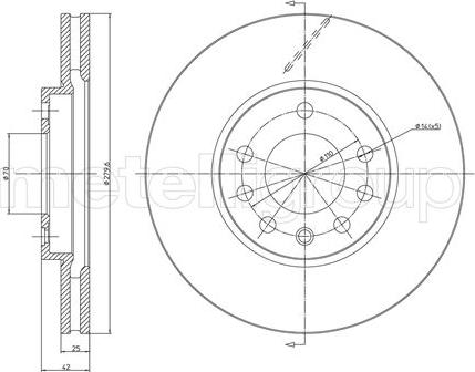 Metelli 23-0514C - Kočioni disk www.molydon.hr