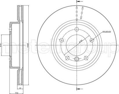 Metelli 23-0515C - Kočioni disk www.molydon.hr