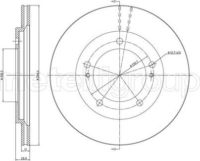 Metelli 23-0589 - Kočioni disk www.molydon.hr