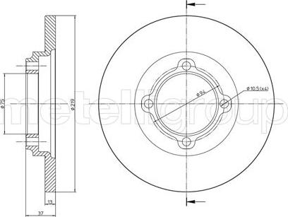 Metelli 23-0536 - Kočioni disk www.molydon.hr