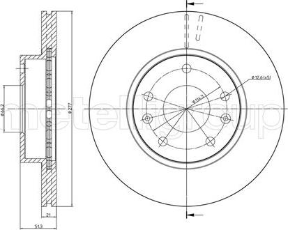 Metelli 23-0574C - Kočioni disk www.molydon.hr