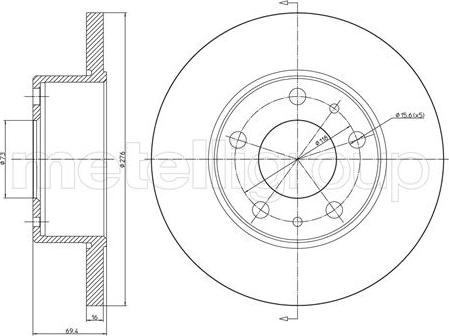 Metelli 23-0572 - Kočioni disk www.molydon.hr