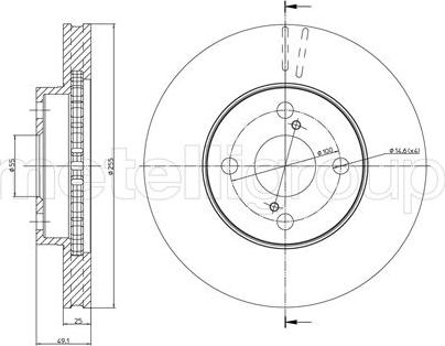 Metelli 23-0640C - Kočioni disk www.molydon.hr