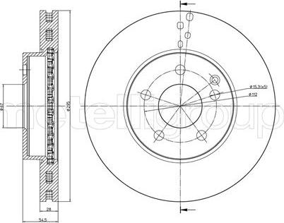 Metelli 23-0600C - Kočioni disk www.molydon.hr