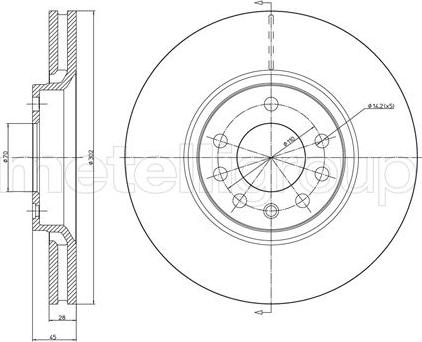 Metelli 23-0681C - Kočioni disk www.molydon.hr