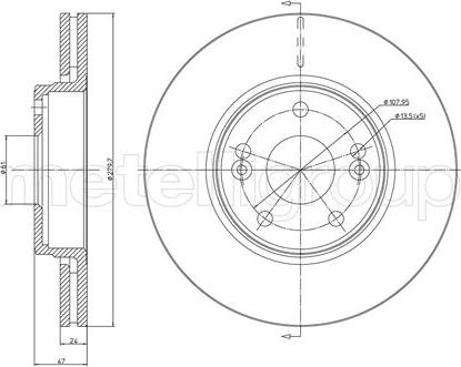 Metelli 23-0676C - Kočioni disk www.molydon.hr