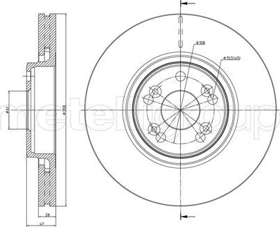 Metelli 23-0673C - Kočioni disk www.molydon.hr