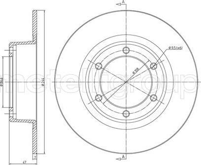 Metelli 23-0016 - Kočioni disk www.molydon.hr