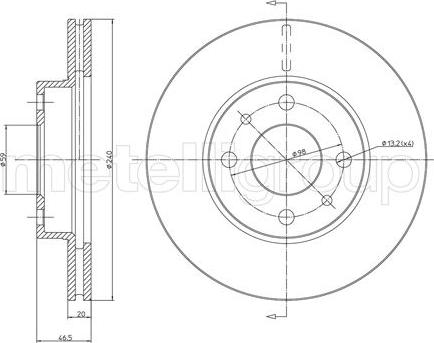 Metelli 23-0157 - Kočioni disk www.molydon.hr