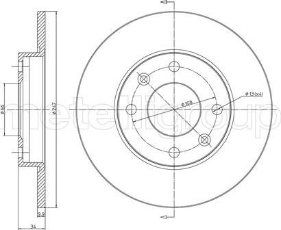 Metelli 23-0100 - Kočioni disk www.molydon.hr