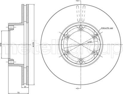 Metelli 23-0116 - Kočioni disk www.molydon.hr