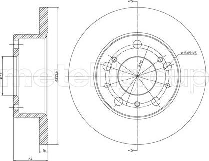 Metelli 23-0134 - Kočioni disk www.molydon.hr