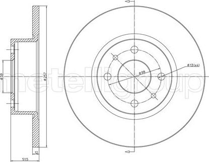 Metelli 23-0128 - Kočioni disk www.molydon.hr