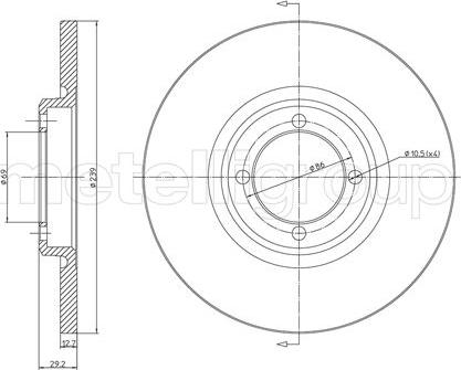 Metelli 23-0127 - Kočioni disk www.molydon.hr