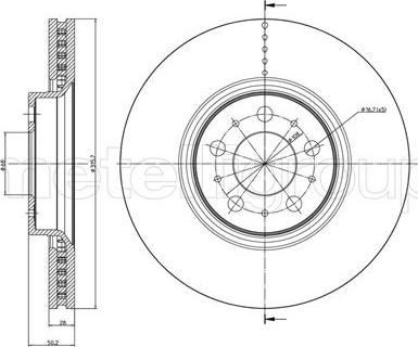 Metelli 23-0847C - Kočioni disk www.molydon.hr