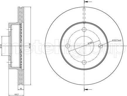 Metelli 23-0850 - Kočioni disk www.molydon.hr