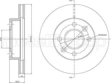 Metelli 23-0838 - Kočioni disk www.molydon.hr