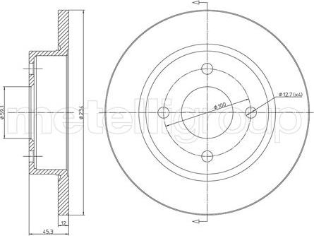 Metelli 23-0348 - Kočioni disk www.molydon.hr