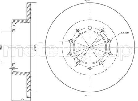 Metelli 23-0359 - Kočioni disk www.molydon.hr