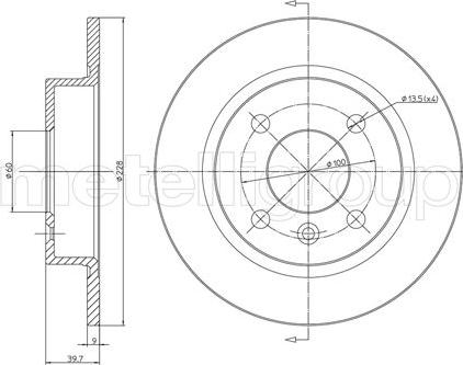 Metelli 23-0309 - Kočioni disk www.molydon.hr