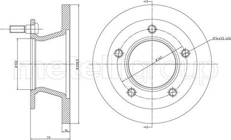 Metelli 23-0308 - Kočioni disk www.molydon.hr