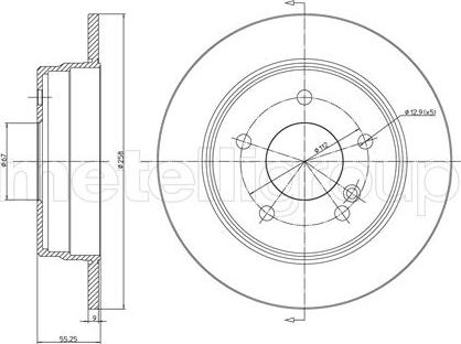 Metelli 23-0315C - Kočioni disk www.molydon.hr