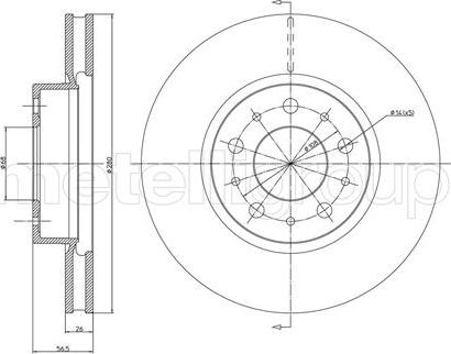 Metelli 23-0310 - Kočioni disk www.molydon.hr