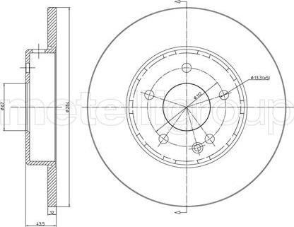 Metelli 23-0313C - Kočioni disk www.molydon.hr