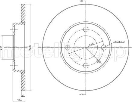 Metelli 23-0371 - Kočioni disk www.molydon.hr